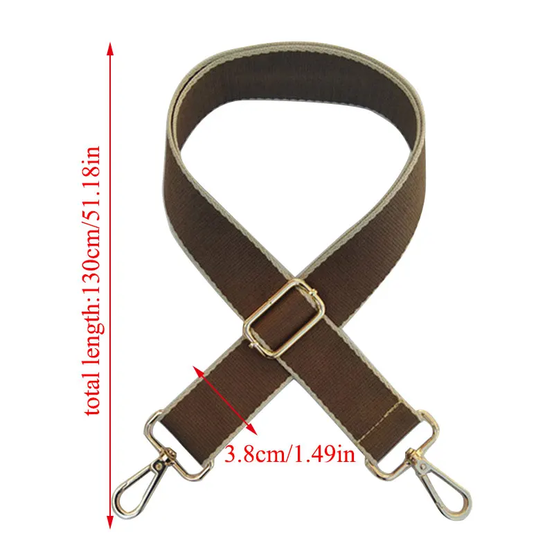 

130cm Casual Replacement Shoulder Bag Strap Women Adjustable Crossbody Bags Strap Fashion Solid Color Belt DIY Bag Accessories