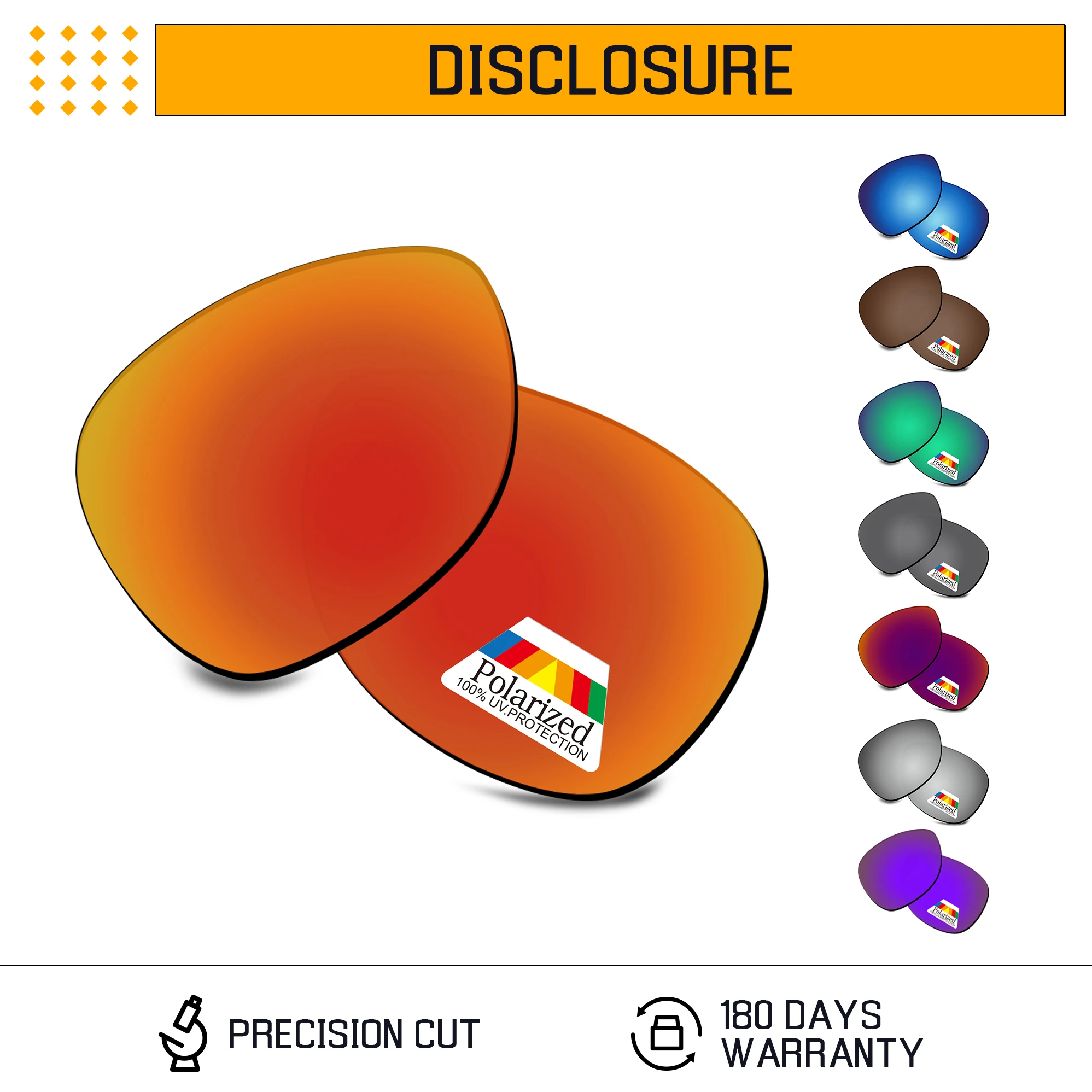 

Bwake Polarized Replacement Lenses for-Oakley Disclosure Sunglasses Frame - Multiple Options