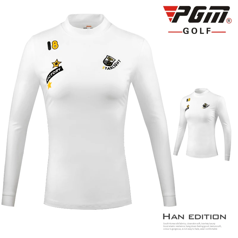 PGM Осенняя спортивная женская рубашка с длинным рукавом для гольфа теплая