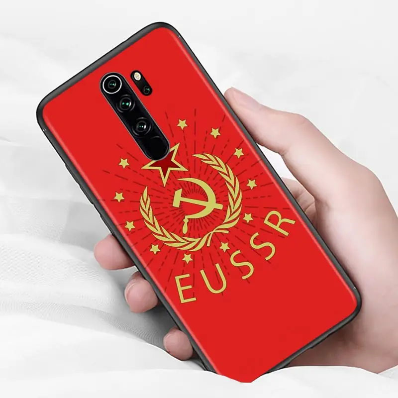 Противоударный чехол для телефона с флагом СССР Xiaomi Redmi Note 9 9S Max 8T 8 7 6 5 Pro 5A 4X 4