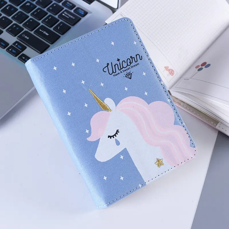 A6 Kawaii Единорог блокнот мультфильм ручная книга ежедневный еженедельный график