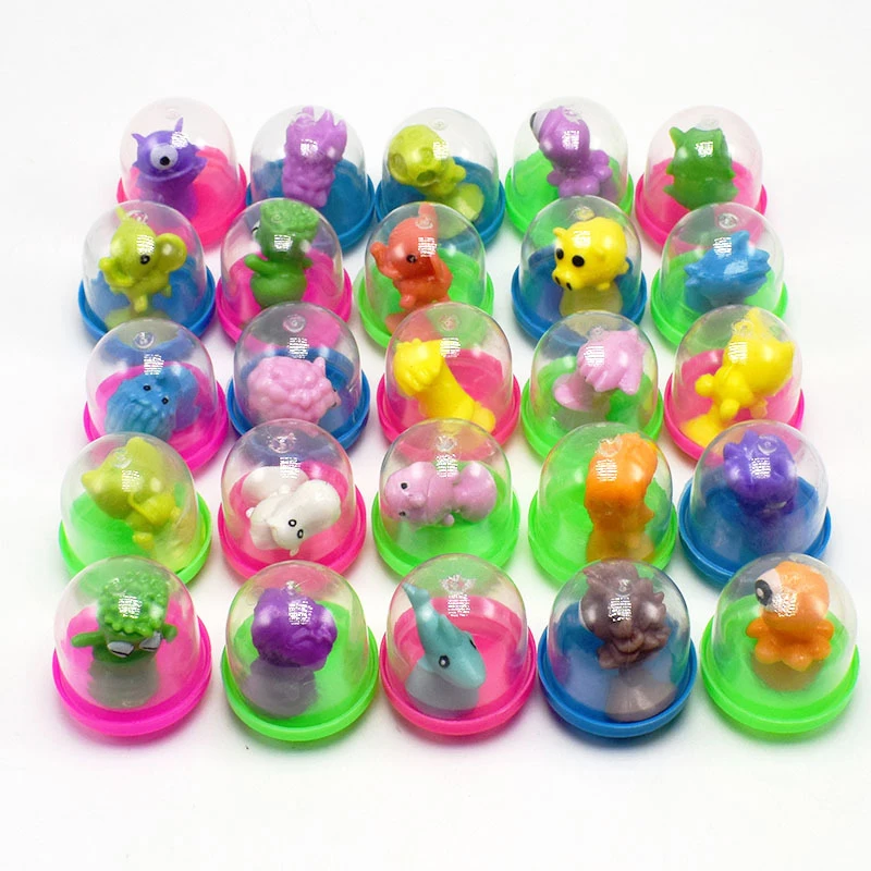 

10pcs/lot Sukers Cupule kids Cartoon Ocean Animal Action Figure Toys Sucker Mini Suction Cup Collector Capsule Doll