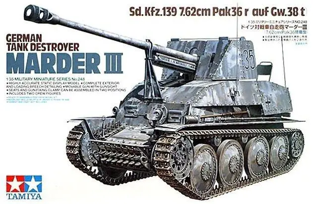 

Tamiya 35248 1/35 Model Kit WWII German Tank Destroyer Marder III Sd.Kfz.139