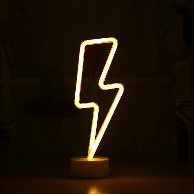 Light Ning Модный Светодиодный светлая неоновая вывеска праздничные Романтические свадебные украшения детская комната Домашний декор луна сердце радуга новинка ночник - Испускаемый цвет: Light Ning