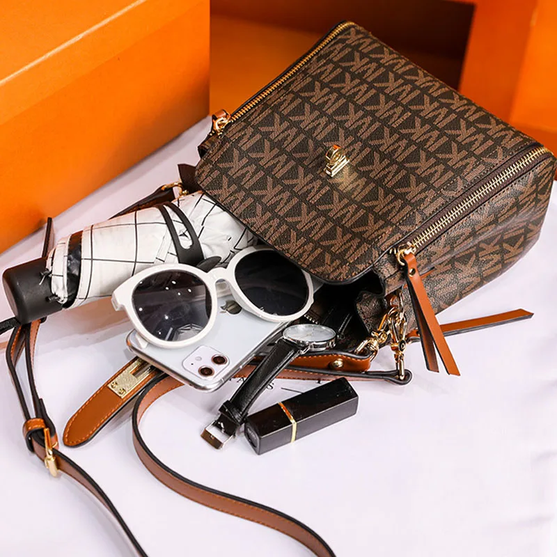 

2021Luxury Crossbody For Woman Fashion Design Purses Totes Soft PU Leather Shoulder Bag Vento Marea Famous Brand Women Handbags
