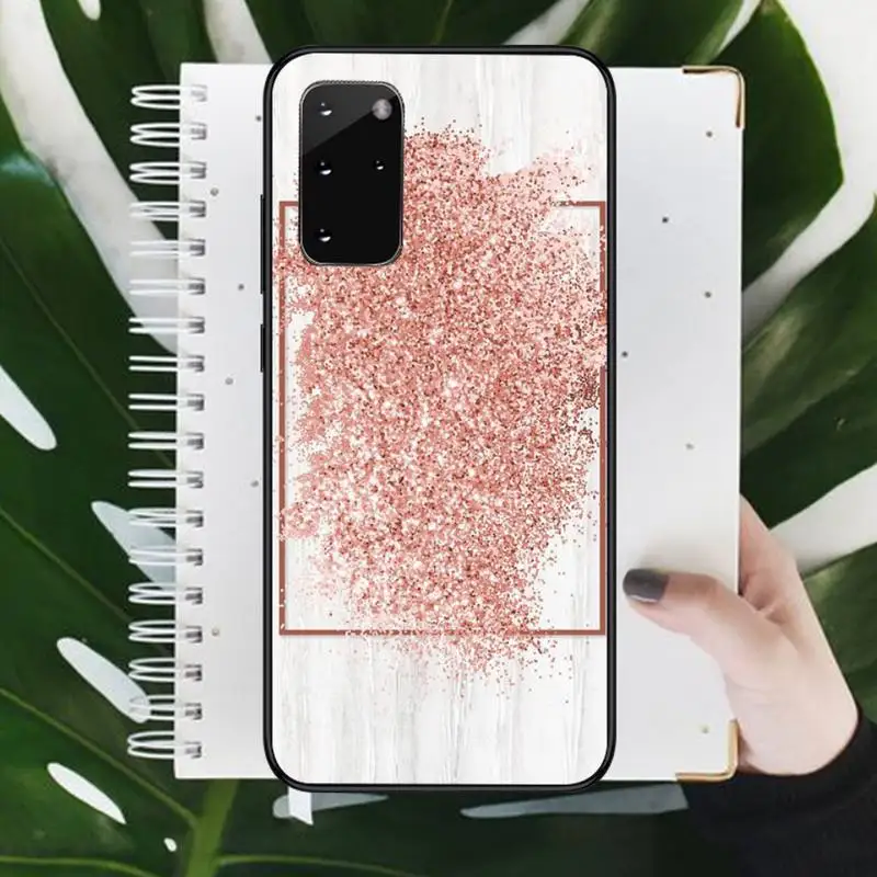 

Marble Gold Rose Glitter Pink Luxury Phone Case For Samsung galaxy S 7 8 9 10 20 edge A 6 10 20 30 50 51 70 note 10 plus
