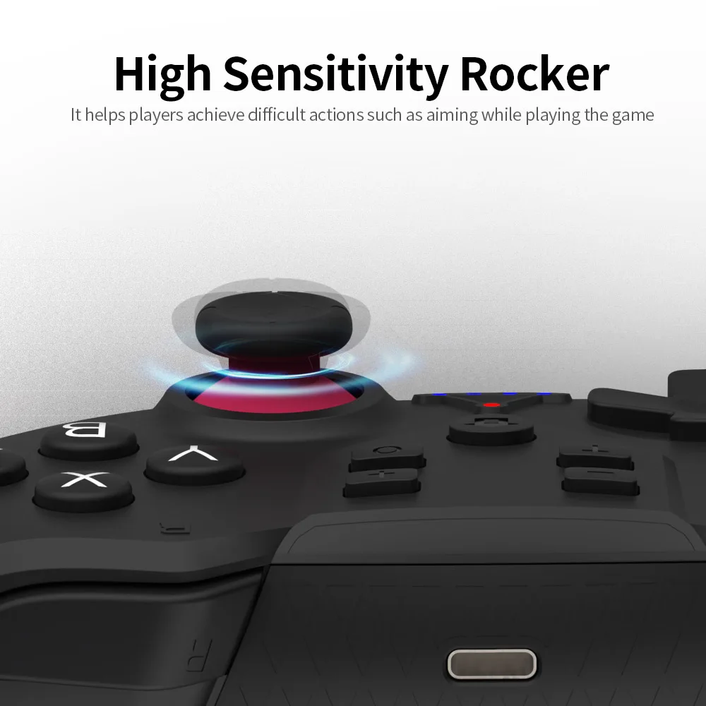 Фото Wireless Bluetooth Gamepad with Double Motor Vibration Function Gyroscope Compatible Switch/Switch Lite Host Электроника Wireless Bluetooth Gamepad with Double Motor Vibration Function Gyroscope Compatible Switch/Switch Lite Host Электроника