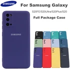 Оригинальный чехол S20FE для Samsung Galaxy S20 FE Ultra Plus, шелковистый силиконовый чехол высокого качества, мягкий на ощупь защитный чехол для задней камеры