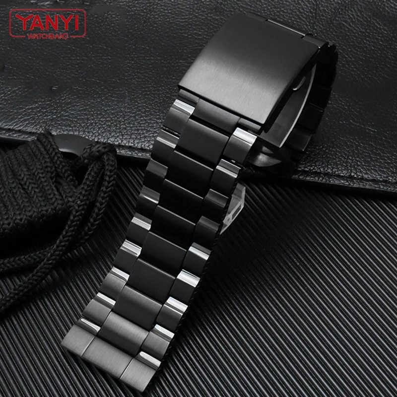 Stainless Steel Bracelet for diesel DZ4318 DZ4323 DZ4283 DZ4309 26mm watch band curved end solid metal watchband steel strap