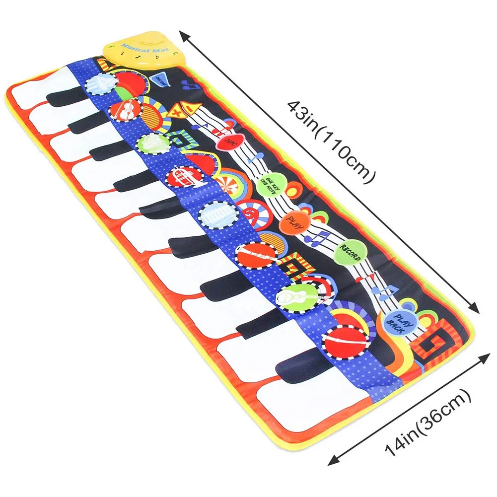 

Multi-function Piano Play Mat Music Educational Electronic Toy Folding Baby Music Blanket For Baby's Infant Kids Toy