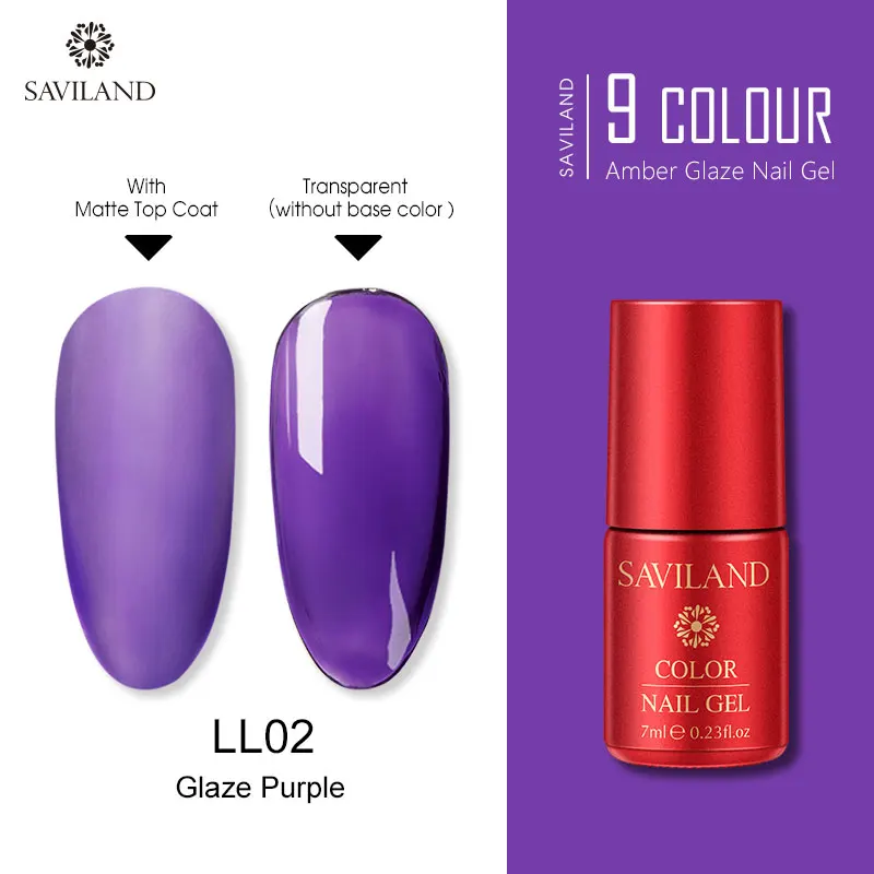 7ML LL02 SAVILAND Радужный Янтарный Гель-лак для ногтей креативный художественный Гель-лак для ногтей полупрозрачный праймер лак для ногтей - Цвет: 7ML LL02