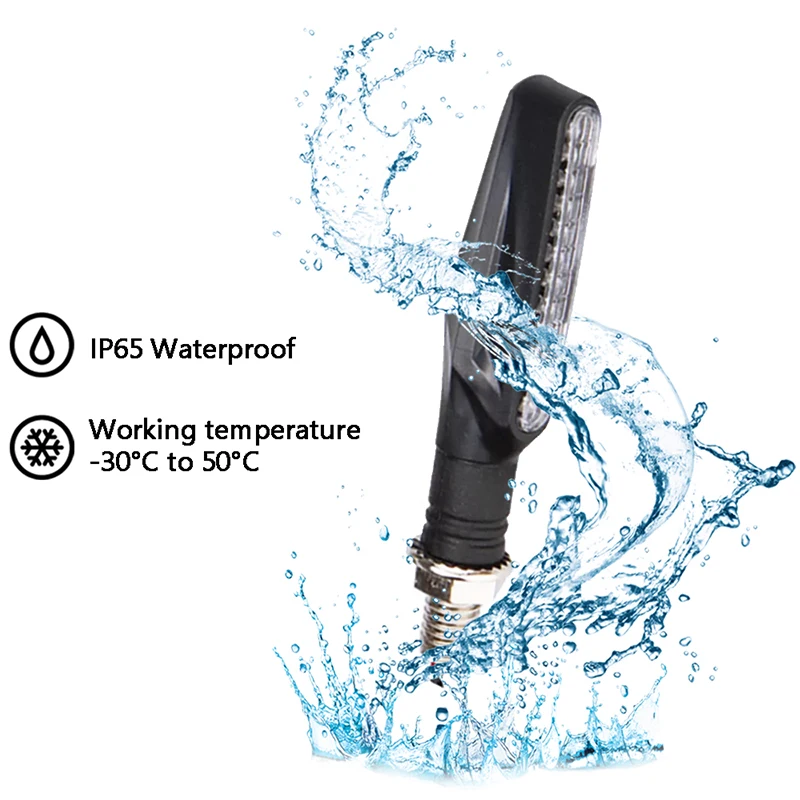 2 шт. светодиодный светильник для мотоцикла с поворотным сигналом желтый