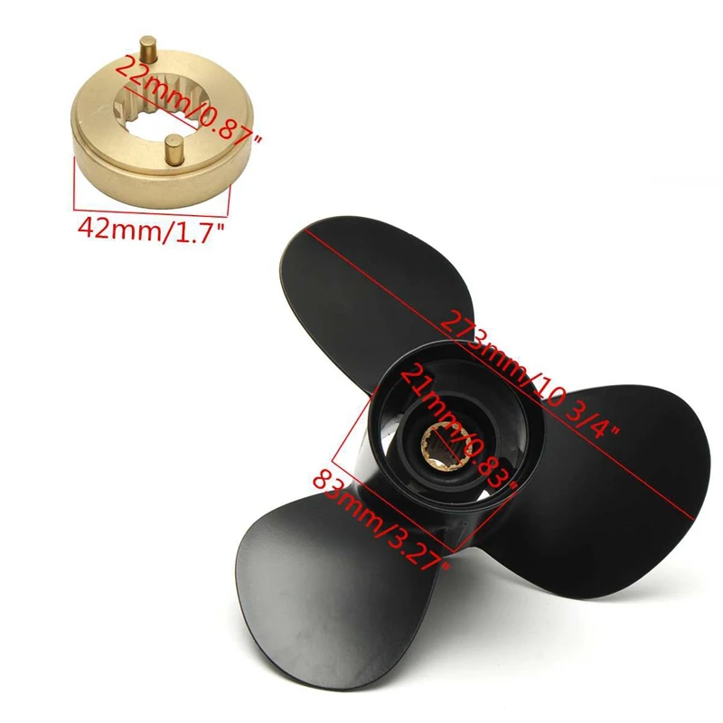 48-816702A40 МОРСКОЙ лодочный подвесной пропеллер 10 3/4x12 для Mercury 25-70HP 13 Spline Tooth 3 лезвия