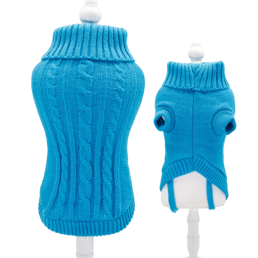 Свитер для домашних животных кошек зимняя теплая хлопковая одежда котята пальто