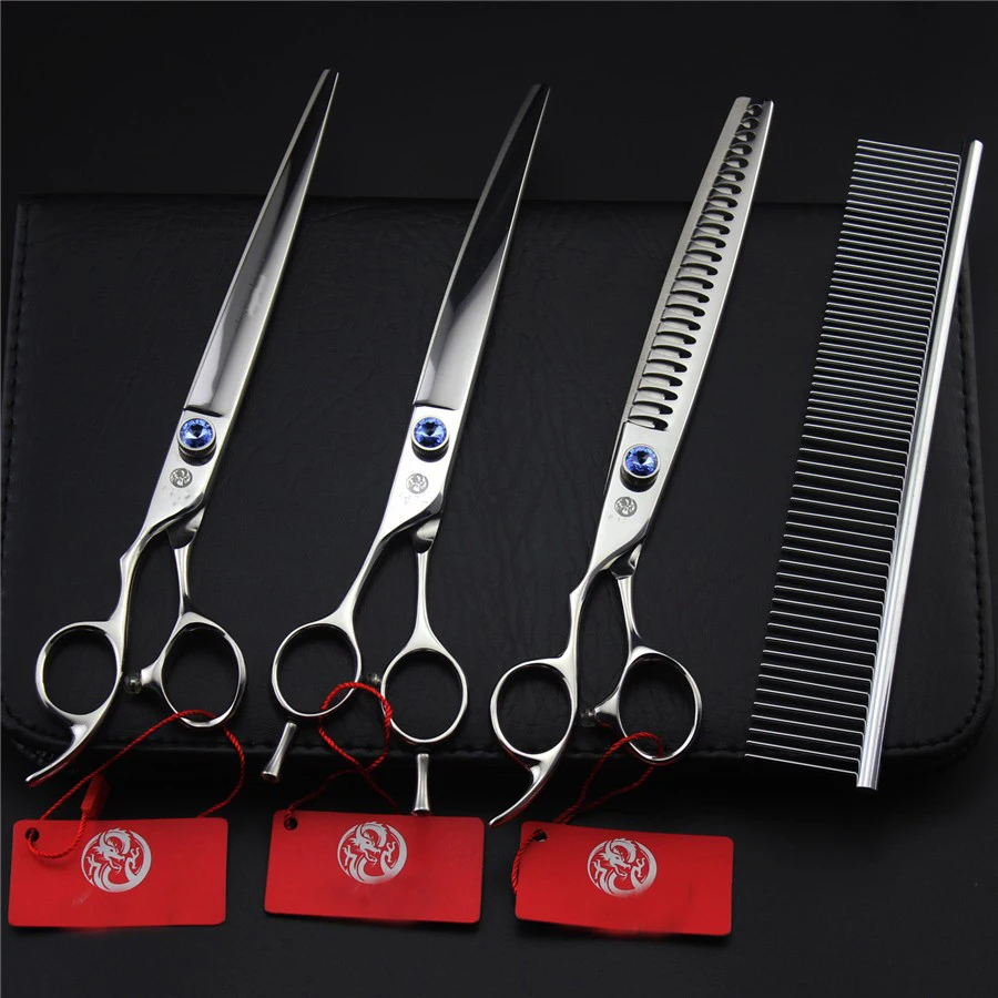 Профессиональные ножницы для груминга домашних животных собак с левой рукой 8