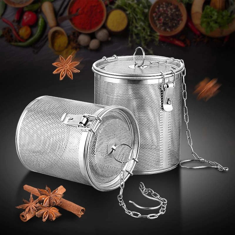 

SHZQ Kitchen Tools Colanders Stainless Steel Seasoning Spice Filter Bag Box