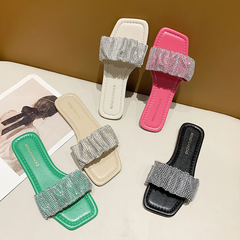 

2021Summer Casual Shoes for Women Fashion Flat Women's Slippers Non-slip Beach Shoes Comfortable Women' S Sandals