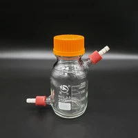 reagent bottlewith yellow screw coverupper and lower detachable small nozzle gl14mmborosilicate glass250mlplastic lid