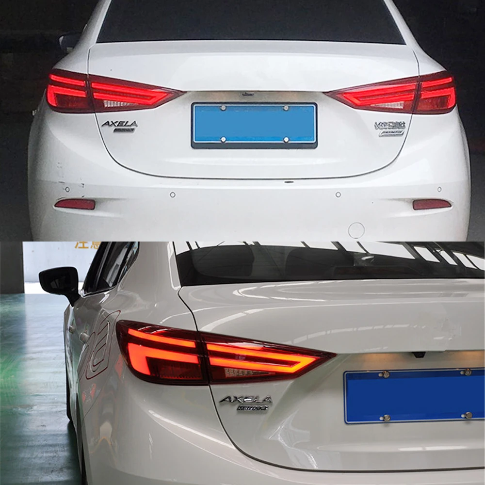 2PSC для Mazda3 Axela 2014 2015 2016 2017 хвост светильник s Mazda 3 M3 светодиодный фонарь задний Certa