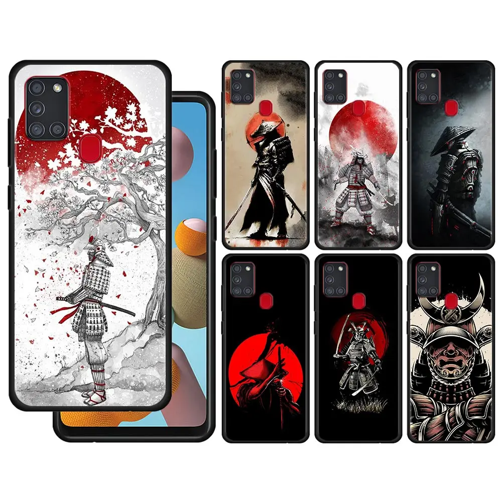 

Case For Samsung Galaxy A51 A71 A41 A31 A11 A01 A72 A52 A42 A32 A22 A21s A02s A12 A02 4G 5G Silicone Shell Art Japanese Samurai
