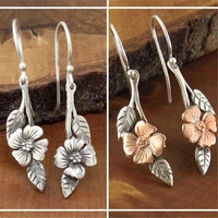ear women jewelry flower wedding earrings hook fashion drop dangle