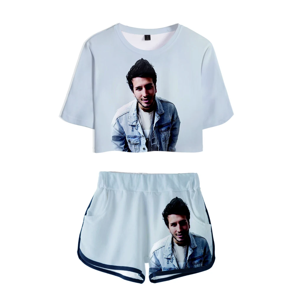 

Женский комплект из двух предметов, футболка с коротким рукавом и шорты с 3D-принтом Себастьян ятра, лето 2021