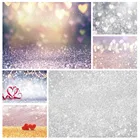 Серебро с блестками блестящие вечерние фотографии Фоны Святого Валентина фотографический фон для фотографирования для фото студии младенец душ фотосессия