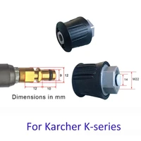 1pcs hose connector outlet adapter m22 14mm for karcher nilfisk pressure converter car washer gun nozzle car cleaning parts