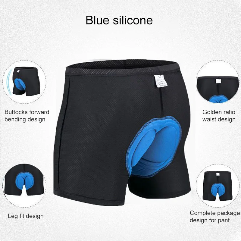 Мужские велосипедные шорты с губчатым силиконовым ковриком удобное дышащее