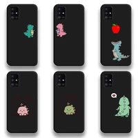 cute animal couple dinosaur phone case for samsung galaxy a52 a21s a02s a12 a31 a81 a10 a20e a30 a40 a50 a70 a80 a71 a51 5g
