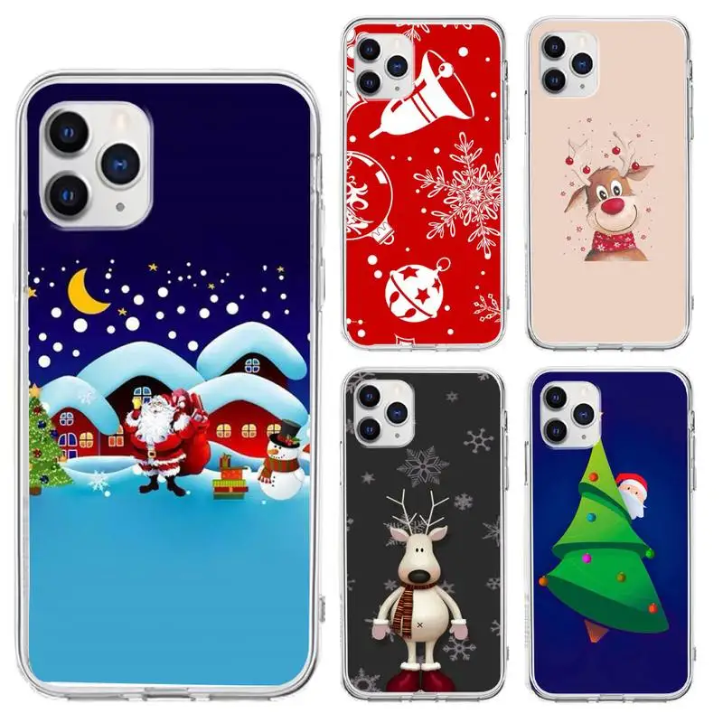 

Merry Christmas Phone Case for iphone 6s 7 8plus xr xs max 11 12 pro max mini funds clear