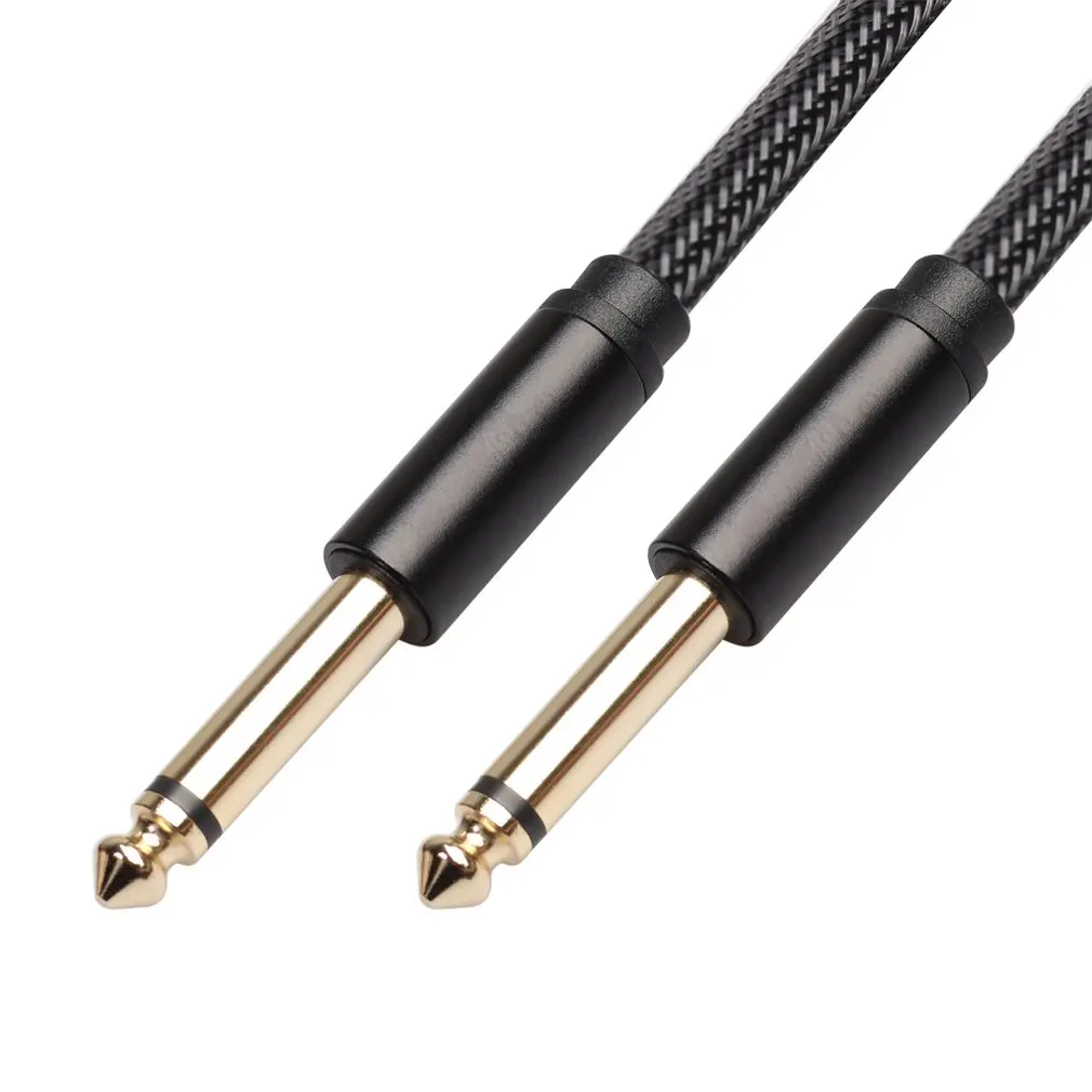 

black Electric Guitar Cable Wire Cord 3M 6M No Noise Shielded Bass Cable For Guitar Amplifier Musical Instruments accessory