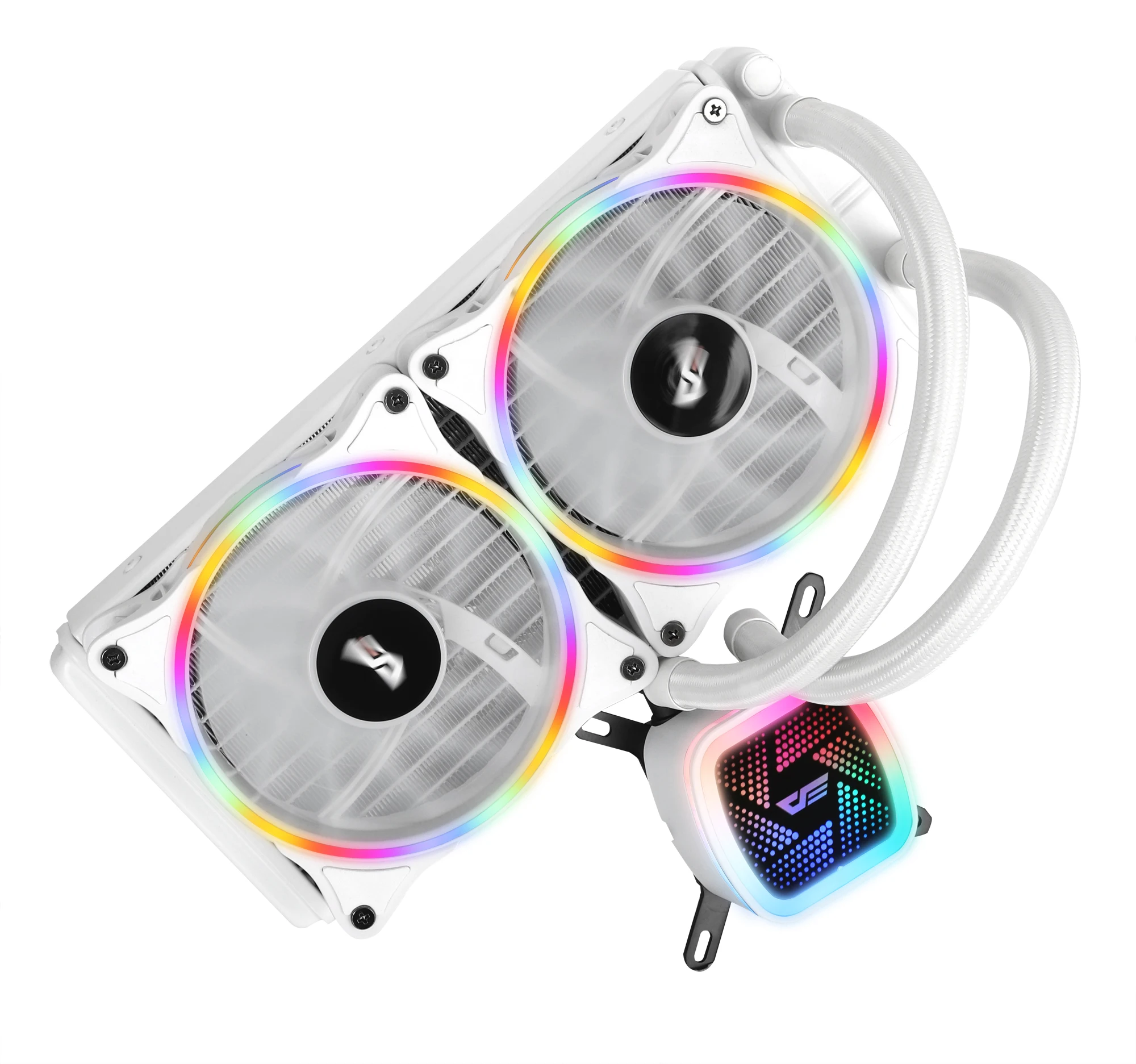 DarkFlash aigo PC чехол для компьютера вентилятор процессора T120/240 кулер для воды радиатор интегрированный радиатор водяного охлаждения Поддержка Intel/AMD