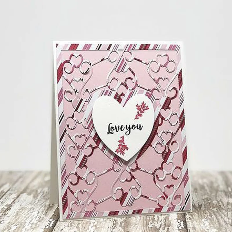 Сердце к сердцу шаблон металла вырезание штампы любовь сердца Скрапбукинг 2020