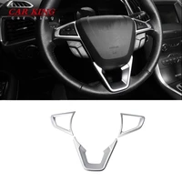 car styling interior accessories abs plastic car steering wheel button frame cover trim sticker for ford edge 2015 2016 2018