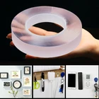Прозрачная двусторонняя нано-лента 1235 м, Многоразовые водонепроницаемые клейкие ленты для ванной, офиса, кухни, лента-наклейки в виде монстра