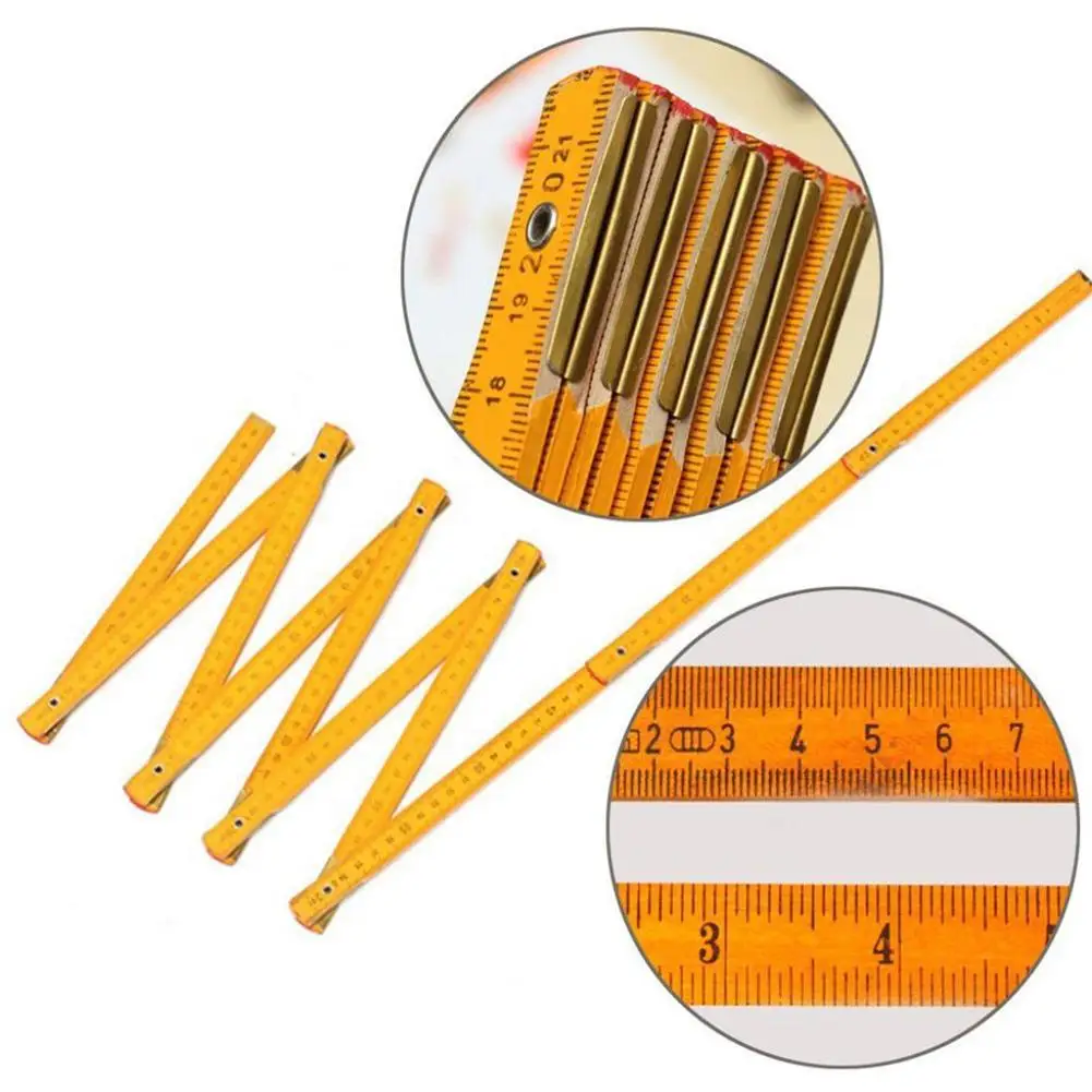 

1m/2m Construction Folding Ruler Woodworking Mapping Multi-functional Rules