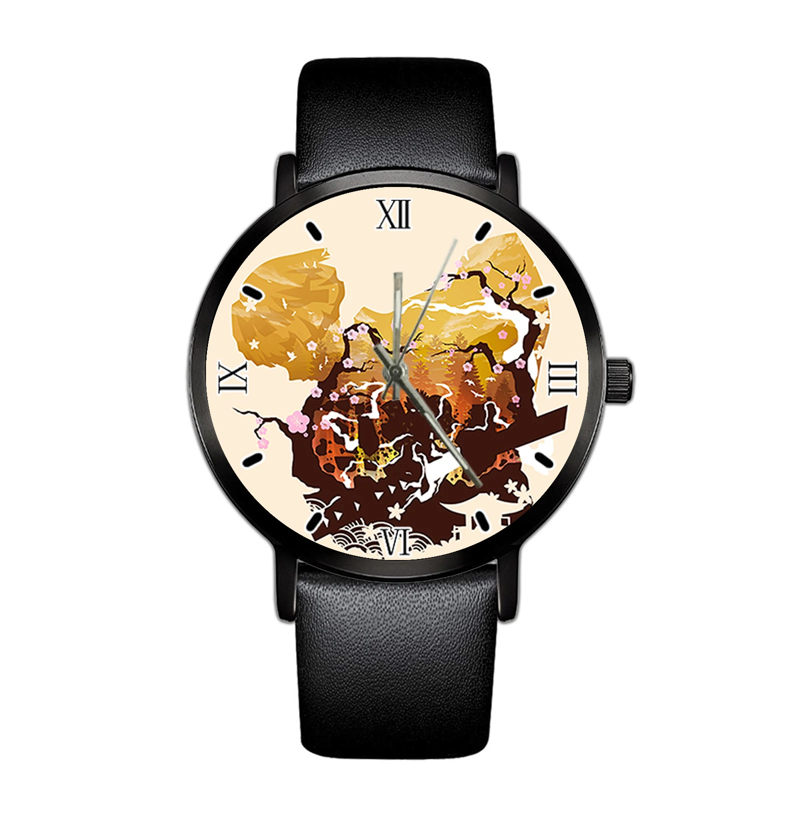 

2021 Men's Minimalist Fashion Quartz Watch Leather Belt Quartz Elegant Ultra Thin Watch Business Clock Simple Design Fa