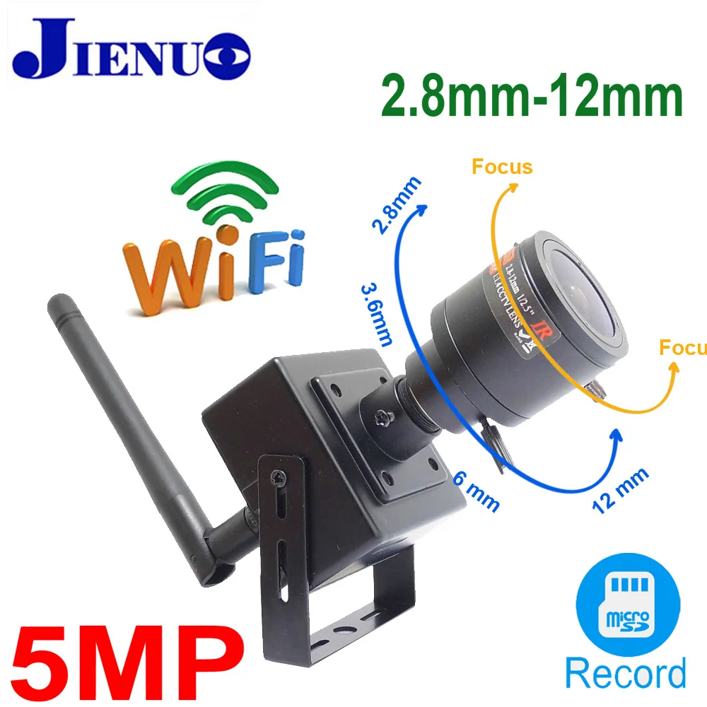 

720P 1080P 5MP Mini wireless Ip Camera Wifi Audio Full HD Cctv Security Surveillance 2.8mm-12mm Lens zoom Home Camera Onvif