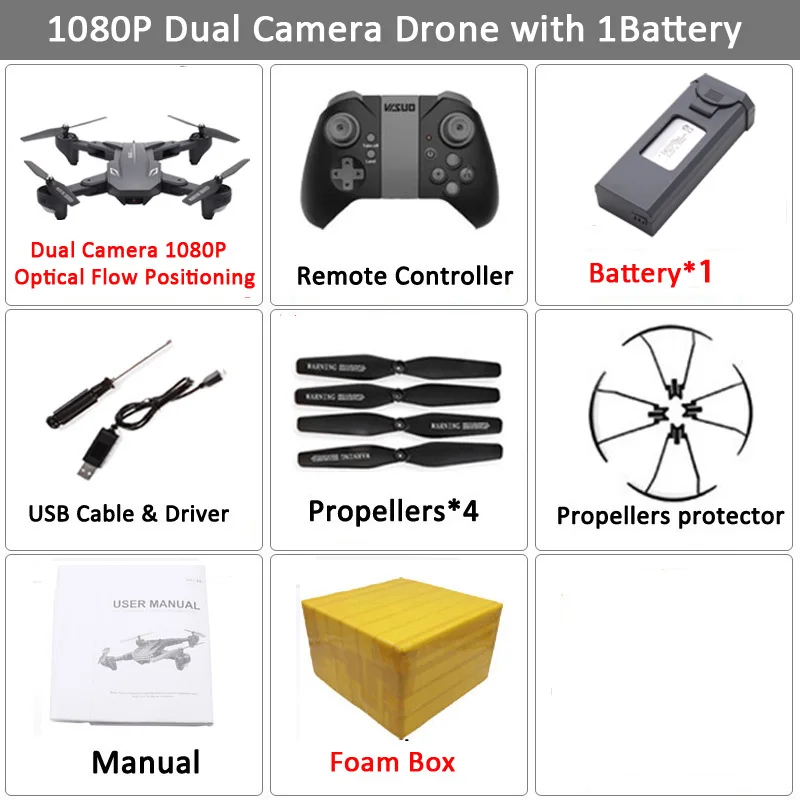Set7 1080P 1BAT FB Visuo XS816 RC Drone 4K 1080P Двойная камера WIFI FPV Дроны Съемка жестов Профессиональный селфи Drone VS XS809HW XS809S E58 SG106 - Цвет: Set7 1080P 1BAT FB