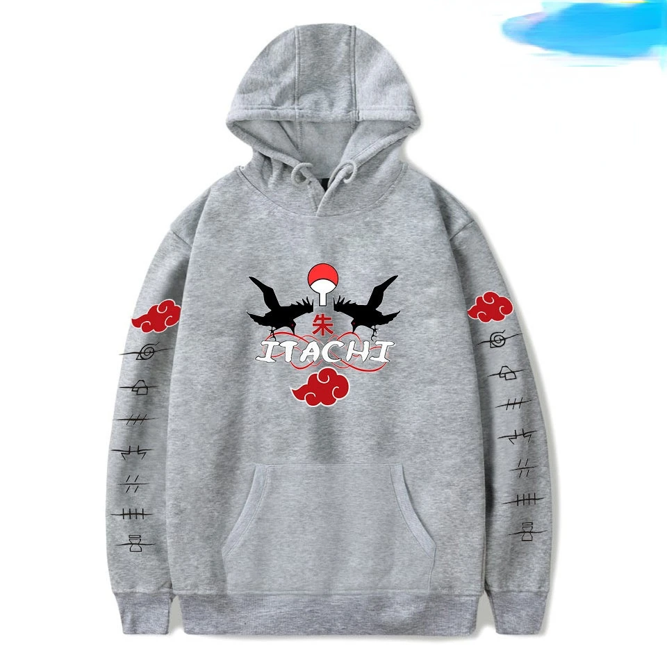Толстовка с капюшоном аниме Наруто Женский Повседневный модный свободный свитер