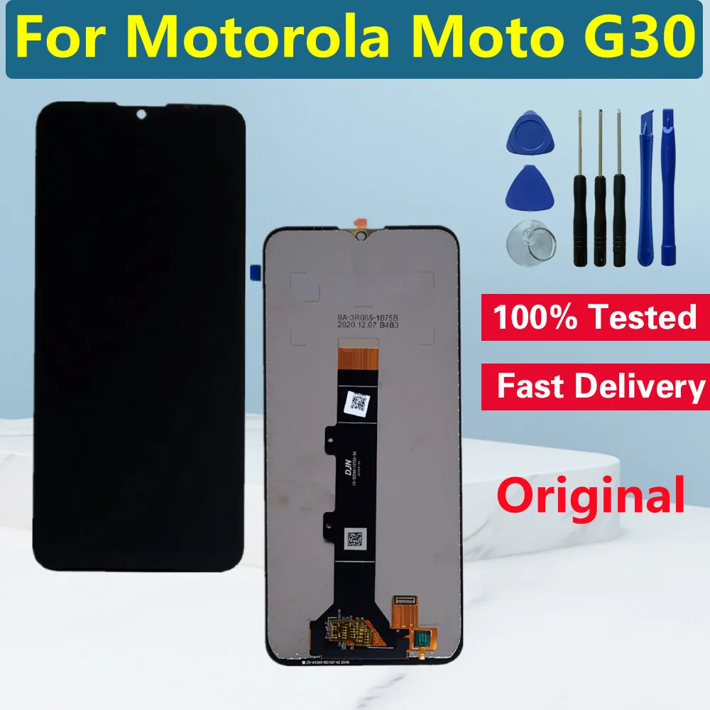6 5 &quotоригинальный жк-дисплей для Motorola G30 с сенсорным экраном дигитайзер Moto XT2129-2