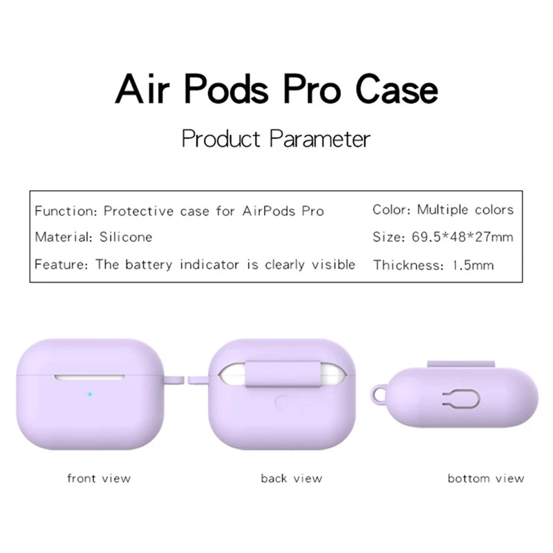2022 Soft Silicone Cases For Airpods pro Protective Bluetooth Wireless Earphone Cover AirPods Charging Box Bags | Мобильные телефоны