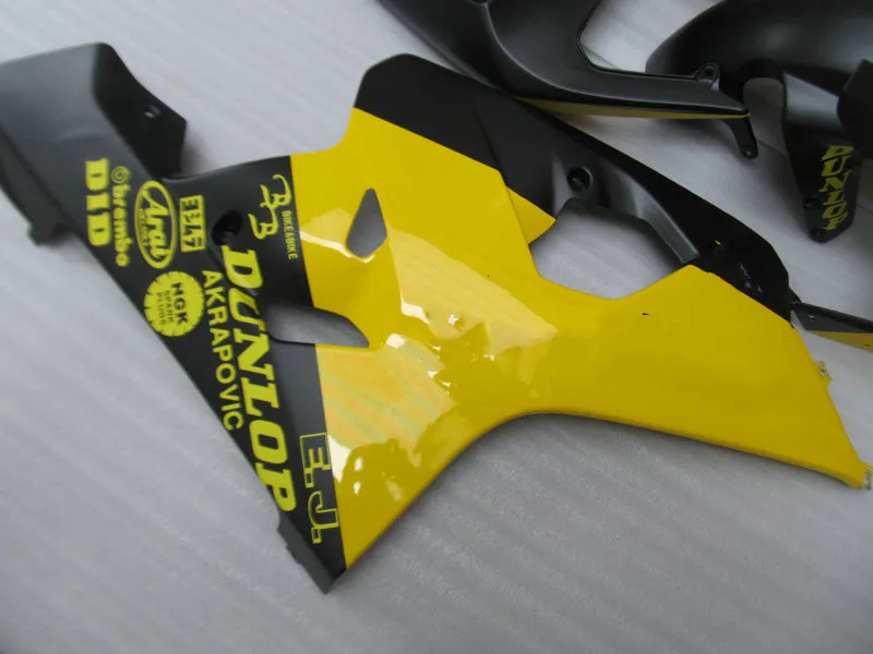 Набор обтекателей мотоцикла для GSXR600 750 K4 04 05 GSXR 600 GSXR750 2004 2005 ABS Желтый матовый