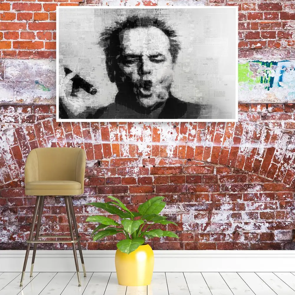 Настенное искусство абстрактная знаменитость Джек Николсон сигара холст