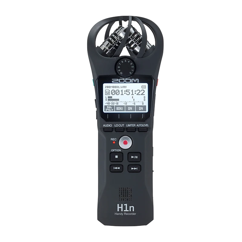 ZOOM-cámara Digital H1N, grabadora de Audio, micrófono estéreo para entrevista, grabación SLR, bolígrafo con regalo