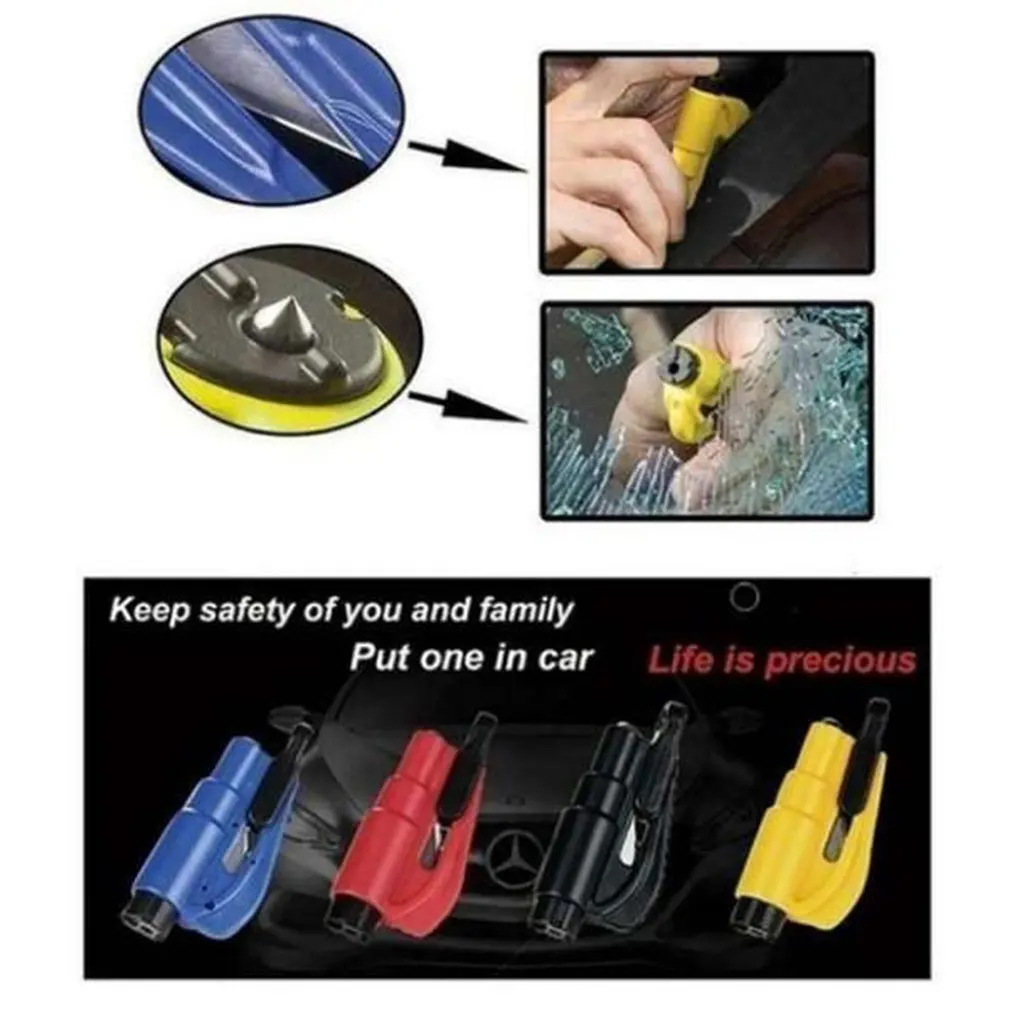 Мини-молоток безопасности брелок для автомобильного окна выключатель стекла