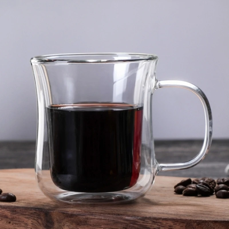 Креативные кружки 250 мл чашка стаканы с двойными стенками для кофе двойным дном