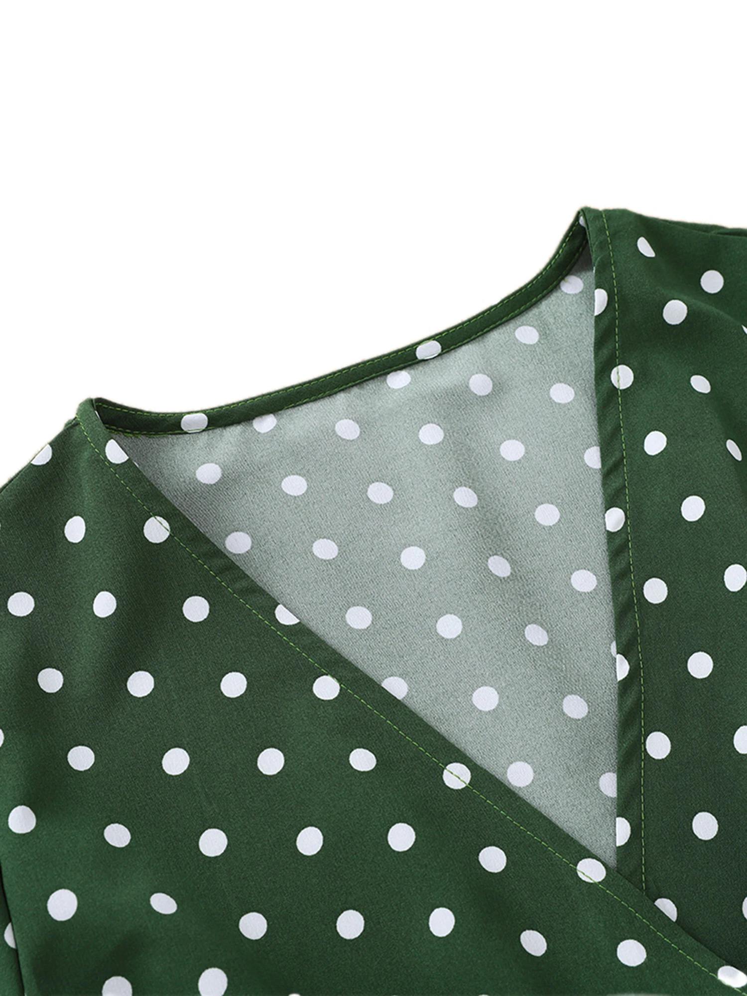 

Hirigin 2020 Women Summer Dress Polka Dot Cross V-Neck Dress Fashion Casual Elastic Waist Lace Up Mini Dress Bandage