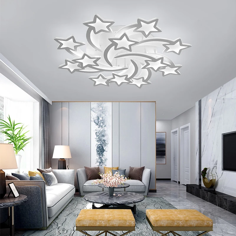 Luces de techo LED modernas con control de aplicación remota, lámpara de techo para sala de estar, dormitorio, hogar, envío gratis AC90-260V